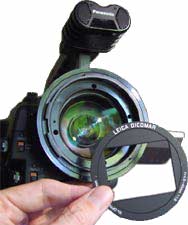 Anti-reflection plate removed from lens